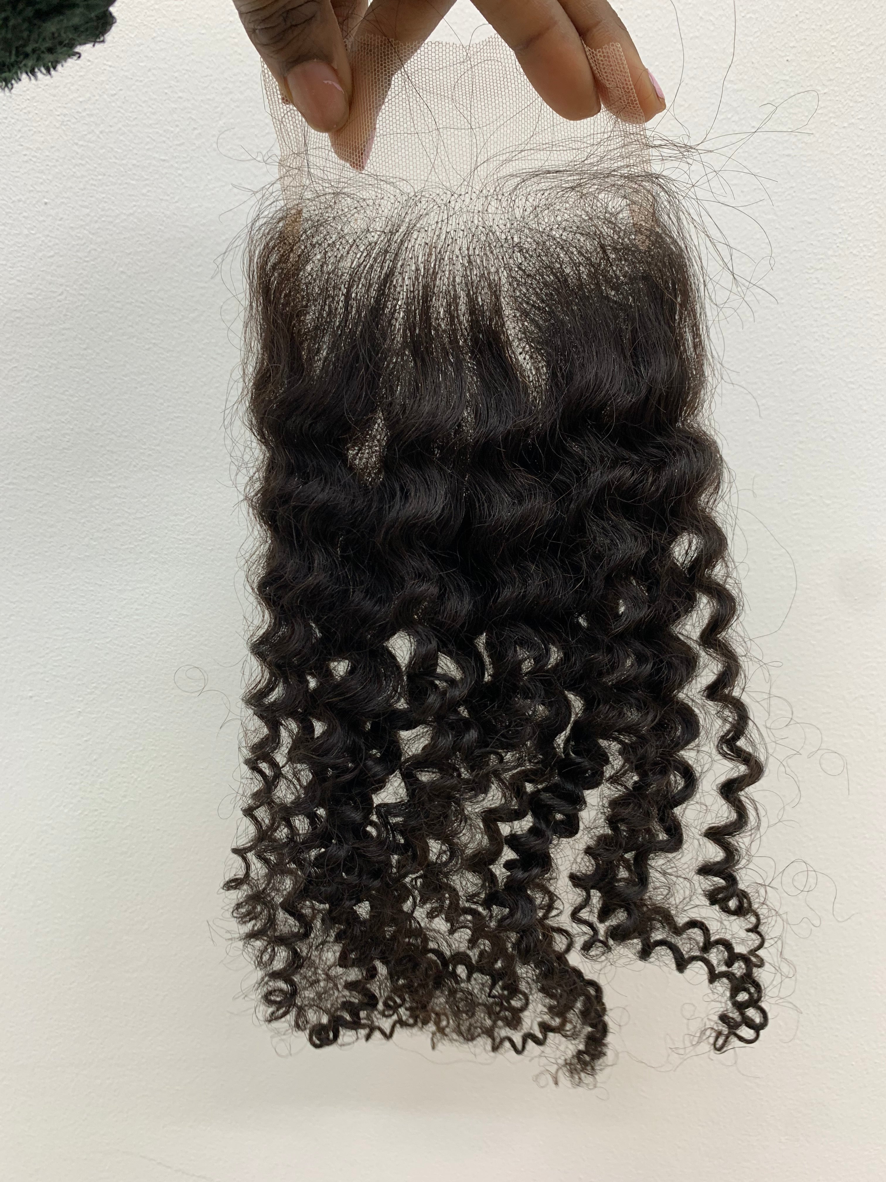 4x4 Kinky Curly Closure Piece