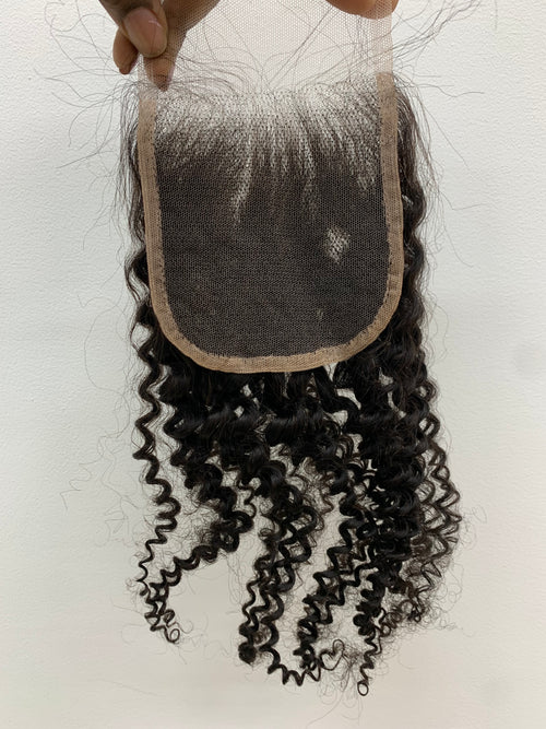 4x4 Kinky Curly Closure Piece